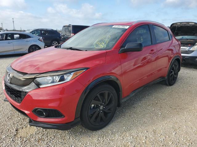 3CZRU5H12NM743666 - 2022 HONDA HR-V SPORT RED photo 2