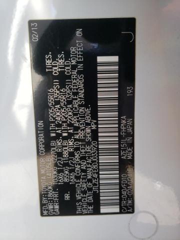 JTLZE4FE8DJ033920 - 2013 TOYOTA SCION XB თეთრი ფოტო 10