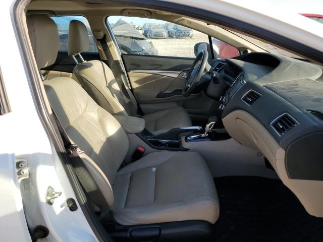 19XFB2F92EE075853 - 2014 HONDA CIVIC EXL Ақ фото 5