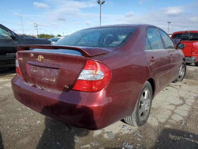 4T1BF32K13U040300 - 2003 TOYOTA CAMRY LE RED photo 4