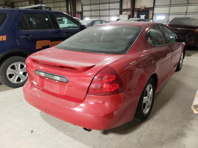 2G2WP552381112101 - 2008 PONTIAC GRAND PRIX წითელი ფოტო 4