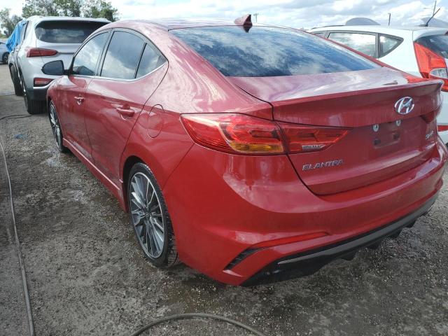 KMHD04LB4JU502652 - 2018 HYUNDAI ELANTRA SP RED photo 3