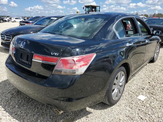 1HGCP3F83BA032866 - 2011 HONDA ACCORD EXL BLACK photo 4