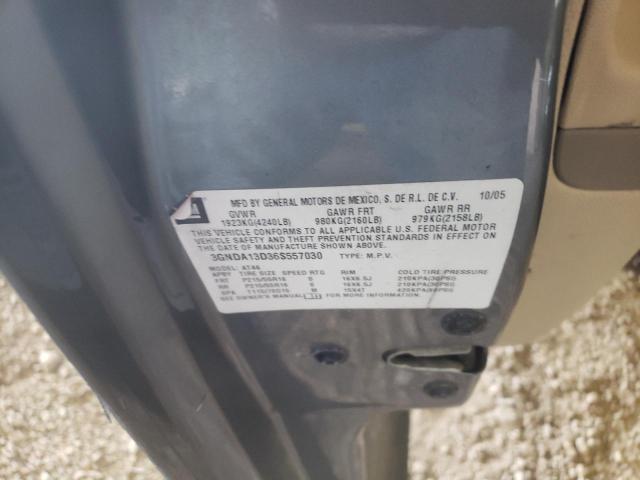 3GNDA13D36S557030 - 2006 CHEVROLET HHR LS SILVER photo 10