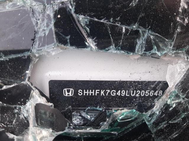 SHHFK7G49LU205648 - 2020 HONDA CIVIC SPOR WHITE photo 10