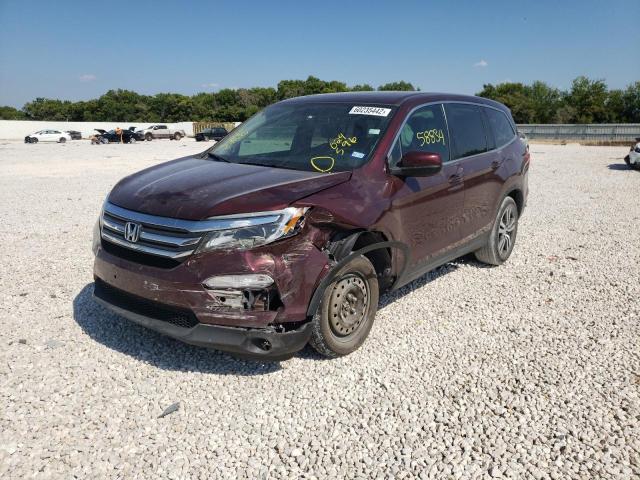 5FNYF5H5XJB024596 - 2018 HONDA PILOT MAROON photo 2