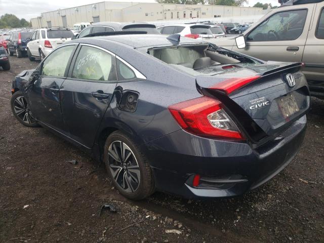 JHMFC1F71JX014816 - 2018 HONDA CIVIC EXL أزرق صورة 3