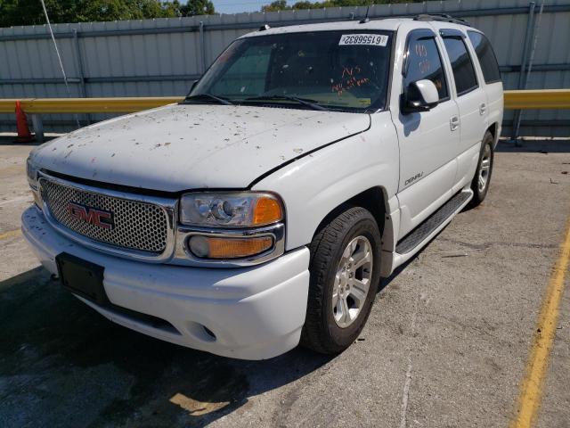 1GKEK63U85J213351 - 2005 GMC YUKON DENA WHITE photo 2