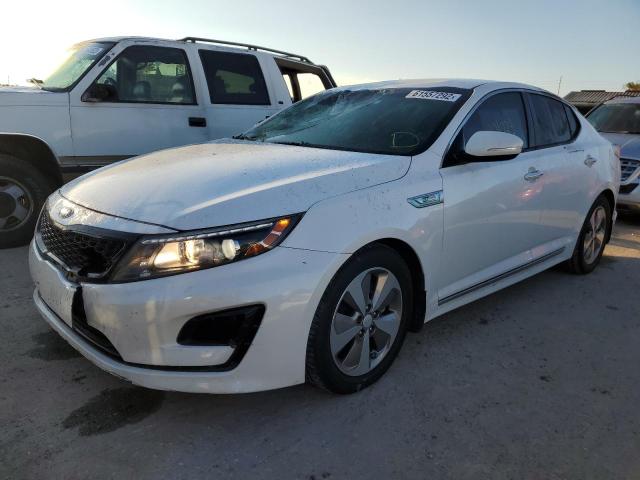 KNAGN4AD9F5082019 - 2015 KIA OPTIMA HYB WHITE photo 2