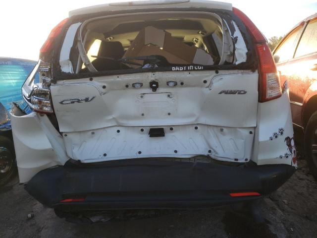 5J6RM4H77EL014028 - 2014 HONDA CR-V EXL WHITE photo 9