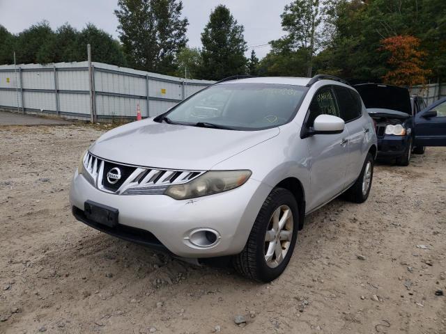 JN8AZ18W29W128988 - 2009 NISSAN MURANO SILVER photo 2