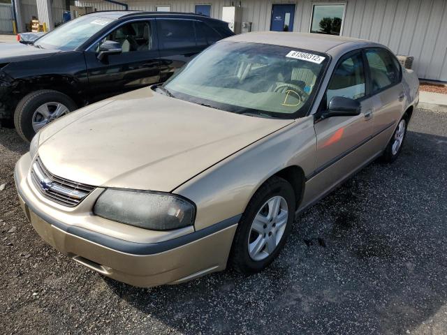 2G1WF52E449307917 - 2004 CHEVROLET IMPALA GOLD photo 2