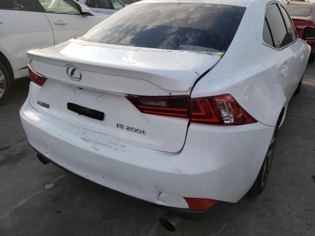 JTHBA1D20G5011812 - 2016 LEXUS IS 200T WHITE photo 9