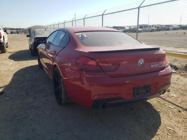 WBA6A0C51FGB53503 - 2015 BMW 640 I GRAN RED photo 3