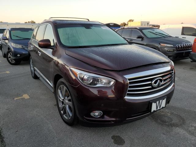 5N1AL0MM1DC308447 - 2013 INFINITI JX35 BURGUNDY photo 1