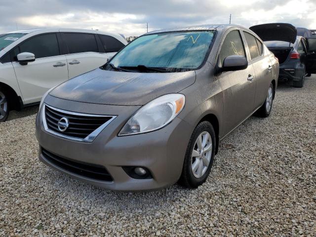 3N1CN7AP4CL903491 - 2012 NISSAN VERSA S GRAY photo 2