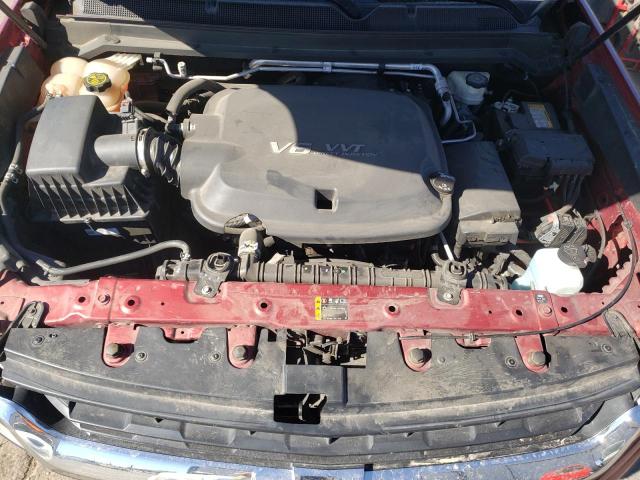 1GCGTCEN9H1195890 - 2017 CHEVROLET COLORADO L MAROON photo 7