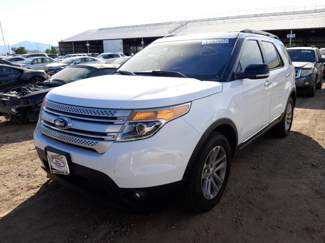 1FM5K7D81FGB25447 - 2015 FORD EXPLORER X WHITE photo 2