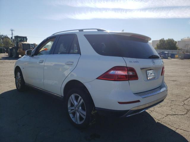 4JGDA5HB8CA092728 - 2012 MERCEDES-BENZ ML 350 4MA WHITE photo 3