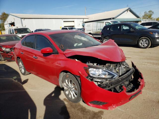 3N1AB7AP8GY317949 - 2016 NISSAN SENTRA RED photo 1