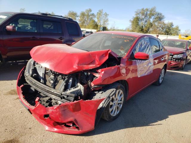 3N1AB7AP8GY317949 - 2016 NISSAN SENTRA RED photo 2