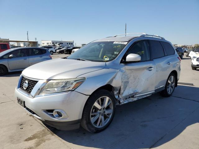 5N1AR2MN3EC615297 - 2014 NISSAN PATHFINDER SILVER photo 2