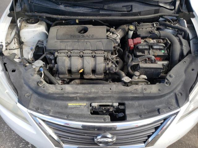 3N1AB7AP4FY316425 - 2015 NISSAN SENTRA WHITE photo 7