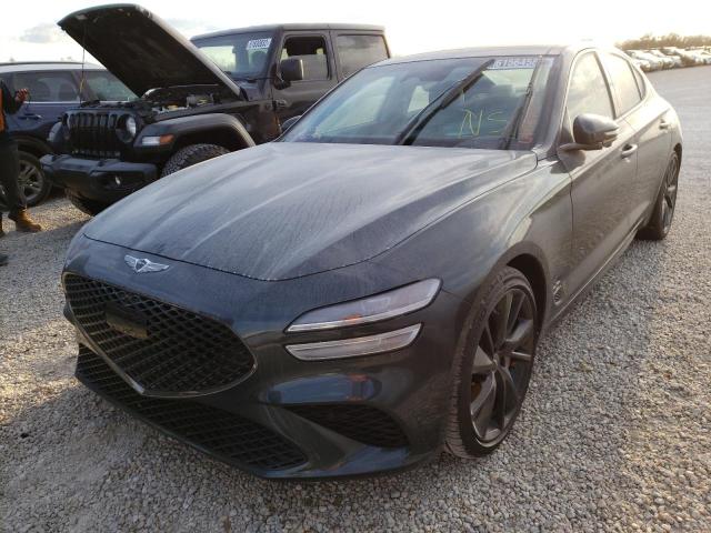 KMTG54TE2PU106520 - 2023 GENESIS G70 BASE GRAY photo 2