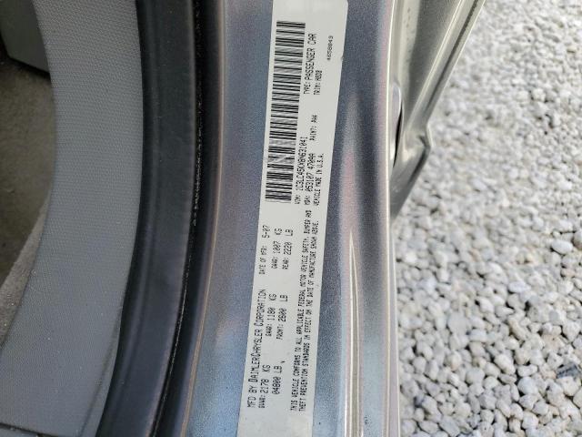 1C3LC45KX8N631041 - 2008 CHRYSLER SEBRING GRAY photo 10