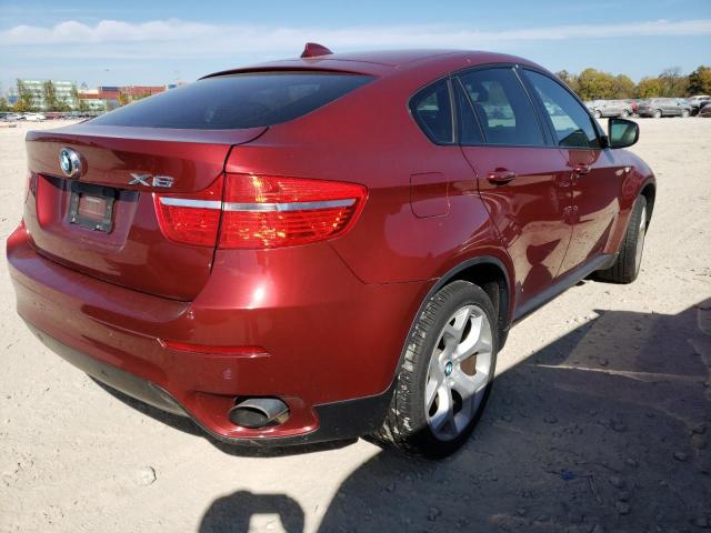 5UXFG2C53BLX05268 - 2011 BMW X6 XDRIVE3 RED photo 4