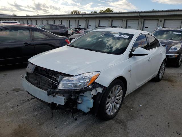 W04GV5EV5B1054550 - 2011 BUICK REGAL CXL WHITE photo 2