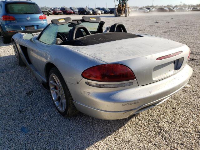 1B3JZ65Z04V101554 - 2004 DODGE VIPER SRT- SILVER photo 3