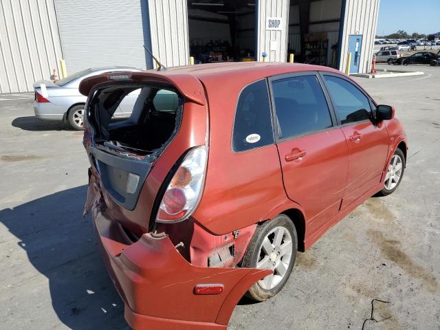 JS2RC61H455304955 - 2005 SUZUKI AERIO SX RED photo 4