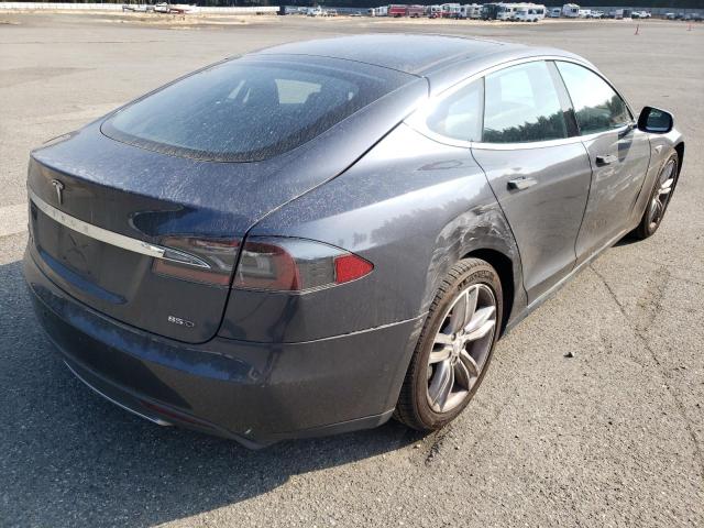 5YJSA1H26FF080173 - 2015 TESLA MODEL S 85 GRAY photo 4