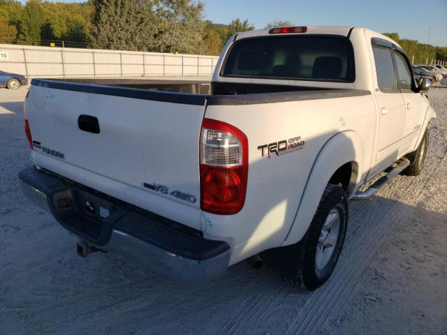 5TBDT441X6S545754 - 2006 TOYOTA TUNDRA DOU WHITE photo 4