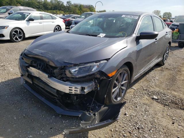 19XFC1F71ME012313 - 2021 HONDA CIVIC EXL 灰色 照片 2