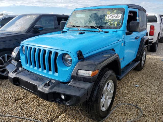 1C4GJXAN9MW630259 - 2021 JEEP WRANGLER S Mavi foto 2