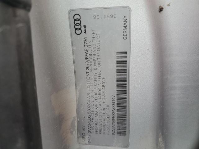 WAUVGAFHXEN004147 - 2014 AUDI S5 PRESTIG UNKNOWN - NOT OK FOR INV. photo 10