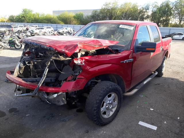 1FTRW14889FA56659 - 2009 FORD F150 SUPER RED photo 2