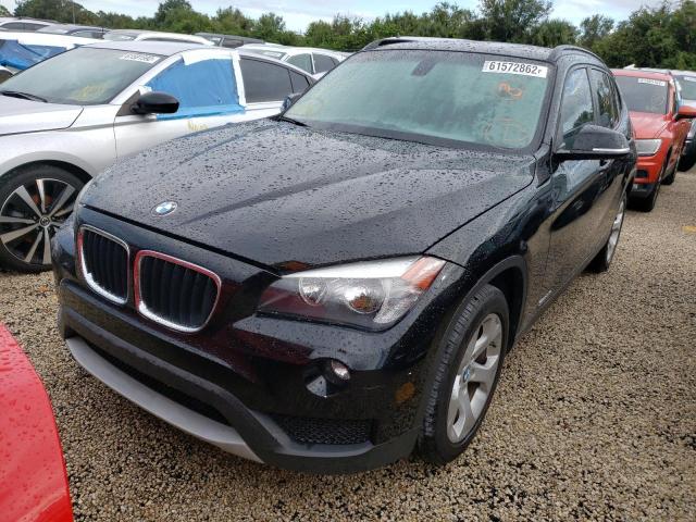 WBAVM1C50EVW55497 - 2014 BMW X1 SDRIVE2 BLACK photo 2