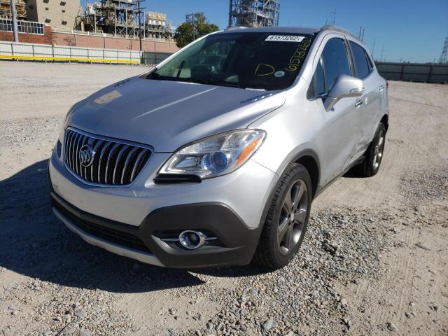 KL4CJBSB5EB521712 - 2014 BUICK ENCORE CON SILVER photo 2