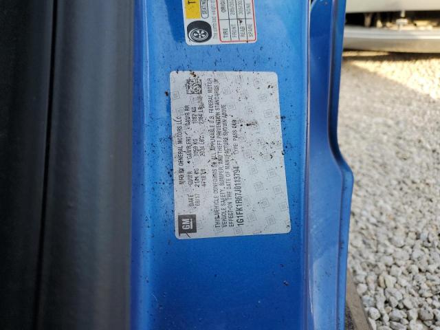 1G1FK1R67J0113794 - 2018 CHEVROLET CAMARO ZL1 蓝色 照片 10