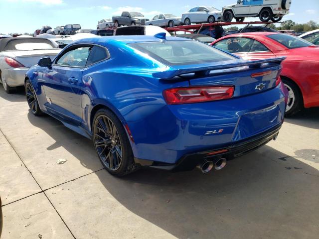 1G1FK1R67J0113794 - 2018 CHEVROLET CAMARO ZL1 蓝色 照片 3