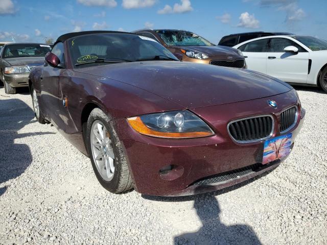 4USBT33584LS51078 - 2004 BMW Z4 2.5 BURGUNDY photo 1