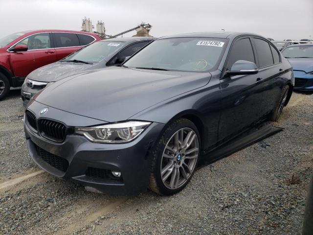 WBA8B3C31HK777594 - 2017 BMW 340 I GRAY photo 2