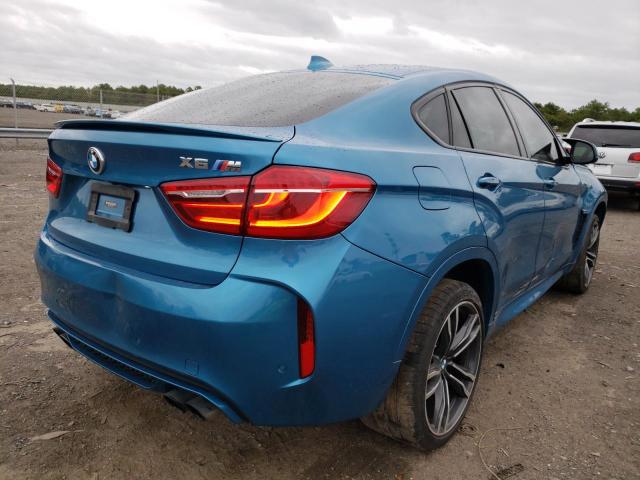 5YMKW8C59G0R43325 - 2016 BMW X6 M BLUE photo 4