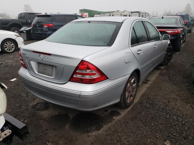 WDBRF54H46A893231 - 2006 MERCEDES-BENZ C 280 SILVER photo 4