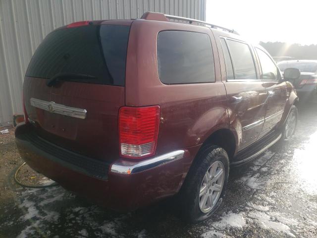1A8HW58N57F520452 - 2007 CHRYSLER ASPEN LIMI BURGUNDY photo 4
