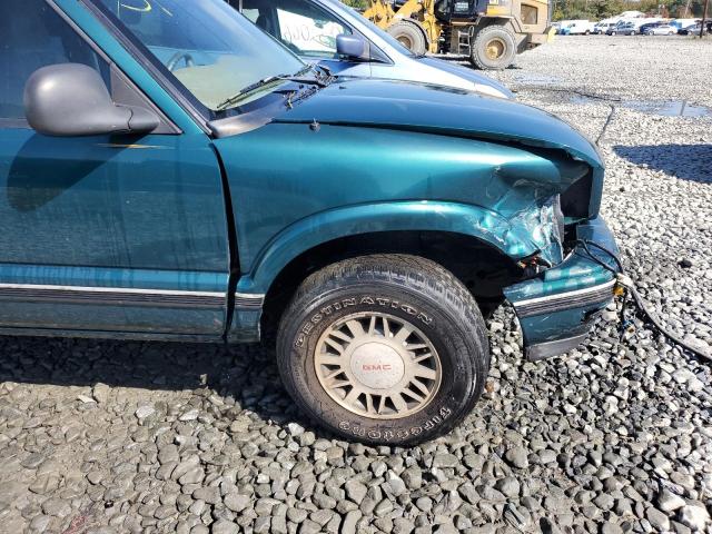 1GKDT13W2W2500287 - 1998 GMC JIMMY GREEN photo 10