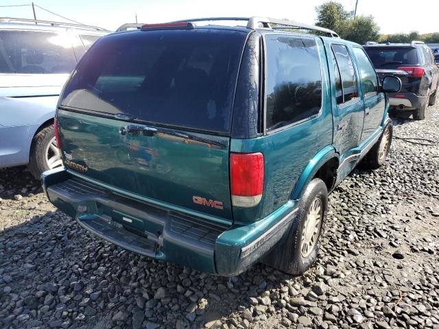 1GKDT13W2W2500287 - 1998 GMC JIMMY GREEN photo 4
